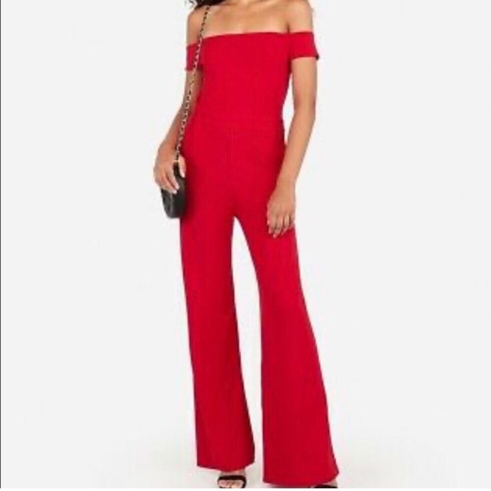 New Express Red Jumpsuit